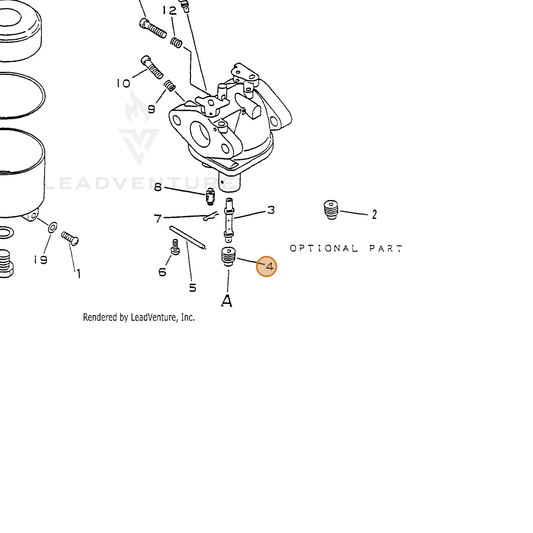 ECHO part 12012211620 — IPL diagram snippet (6x zoom, amber highlight)
