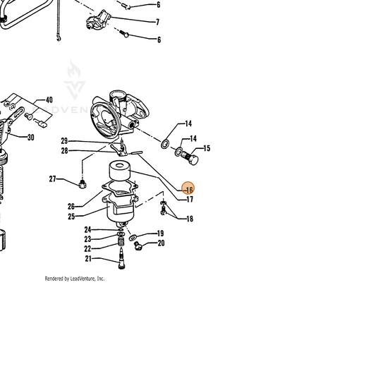 ECHO part 12013200120 — IPL diagram snippet (6x zoom, amber highlight)