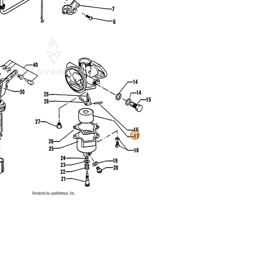 ECHO part 12013301110 — IPL diagram snippet (6x zoom, amber highlight)