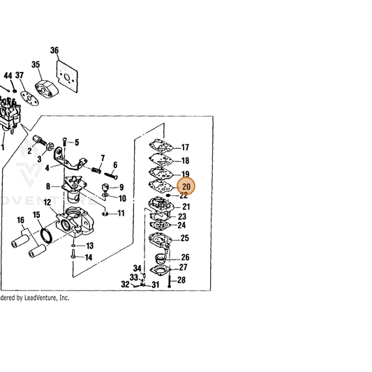 ECHO part 12013305730 — IPL diagram snippet (6x zoom, amber highlight)