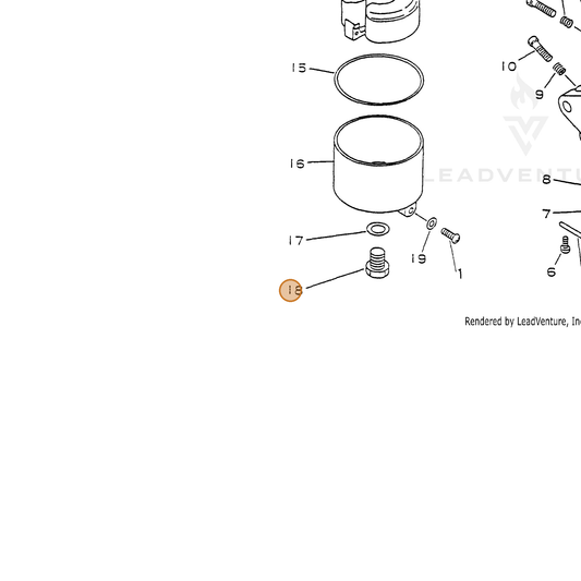 ECHO part 12013711620 — IPL diagram snippet (6x zoom, amber highlight)