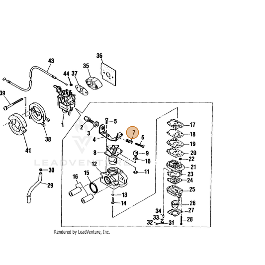 ECHO part 12014610210 — IPL diagram snippet (6x zoom, amber highlight)