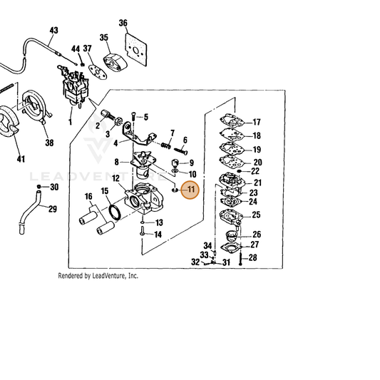 ECHO part 12014905730 — IPL diagram snippet (6x zoom, amber highlight)