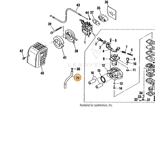 ECHO part 12017928930 — IPL diagram snippet (6x zoom, amber highlight)