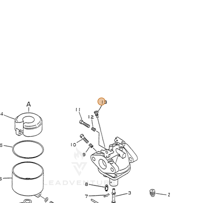 ECHO part 12018911620 — IPL diagram snippet (6x zoom, amber highlight)