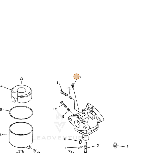 ECHO part 12018911620 — IPL diagram snippet (6x zoom, amber highlight)