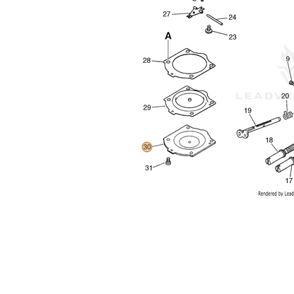ECHO part 12214214730 — IPL diagram snippet (6x zoom, amber highlight)
