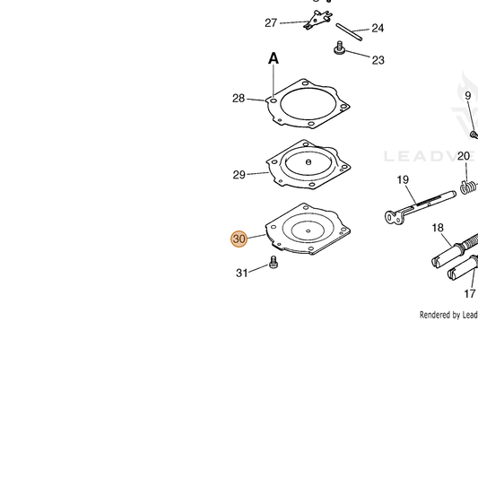 ECHO part 12214214730 — IPL diagram snippet (6x zoom, amber highlight)
