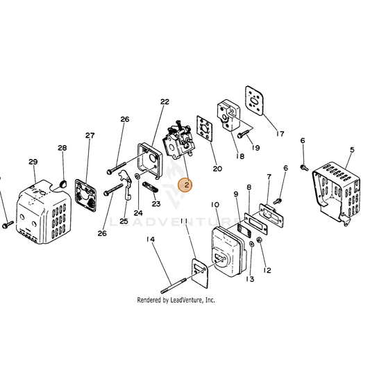 ECHO part 12300009220 — IPL diagram snippet (6x zoom, amber highlight)