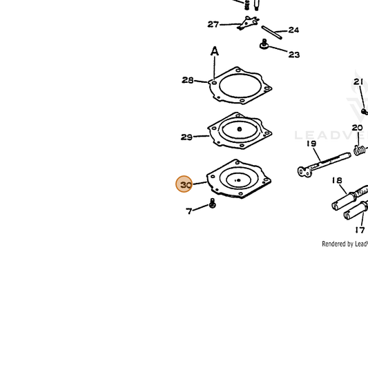 ECHO part 12310006060 — IPL diagram snippet (6x zoom, amber highlight)