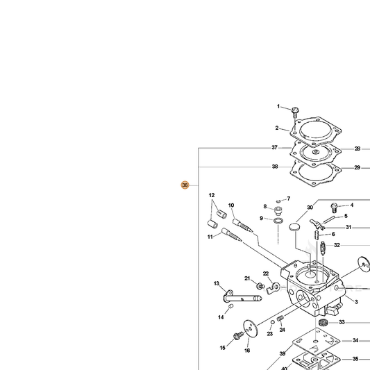 ECHO part 12310117330 — IPL diagram snippet (6x zoom, amber highlight)