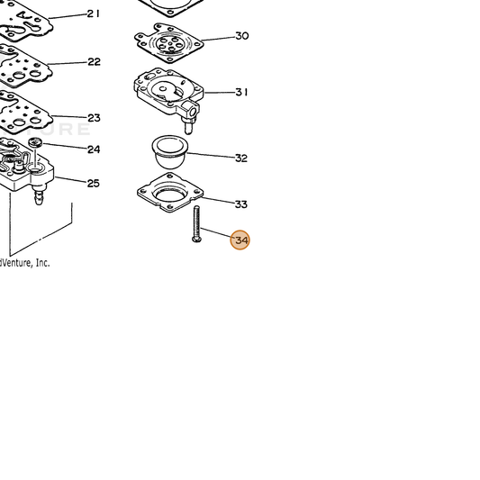 ECHO part 12311040630 — IPL diagram snippet (6x zoom, amber highlight)