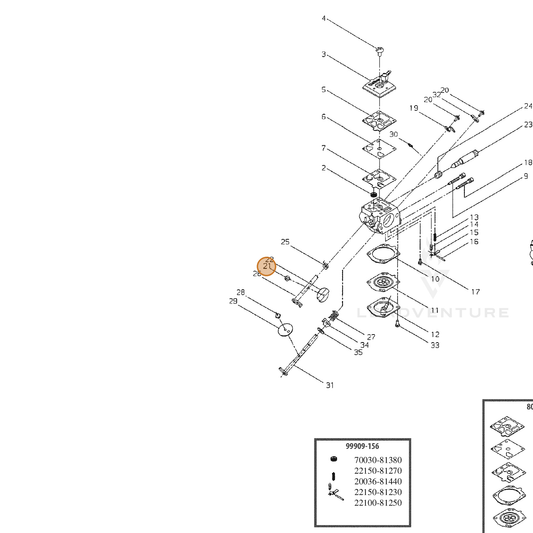 ECHO part 12311405260 — IPL diagram snippet (6x zoom, amber highlight)
