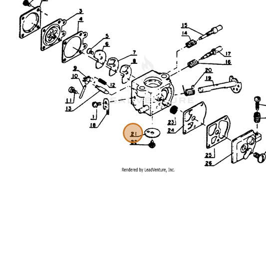 ECHO part 12311603930 — IPL diagram snippet (6x zoom, amber highlight)