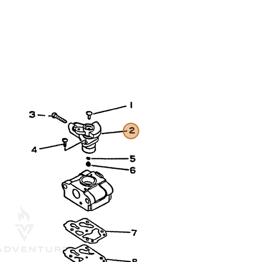 ECHO part 12311644330 — IPL diagram snippet (6x zoom, amber highlight)
