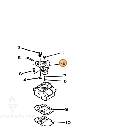 ECHO part 12311645130 — IPL diagram snippet (6x zoom, amber highlight)