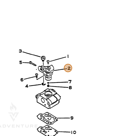 ECHO part 12311645130 — IPL diagram snippet (6x zoom, amber highlight)