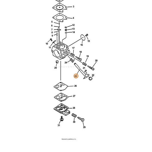 ECHO part 12311705960 — IPL diagram snippet (6x zoom, amber highlight)