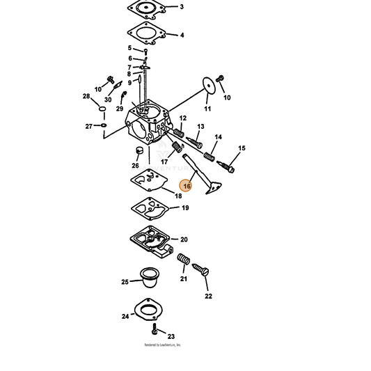 ECHO part 12311709560 — IPL diagram snippet (6x zoom, amber highlight)