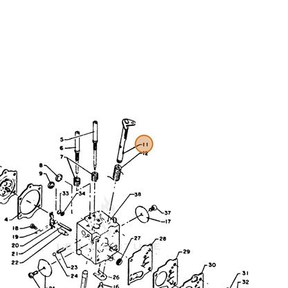 ECHO part 12311714730 — IPL diagram snippet (6x zoom, amber highlight)