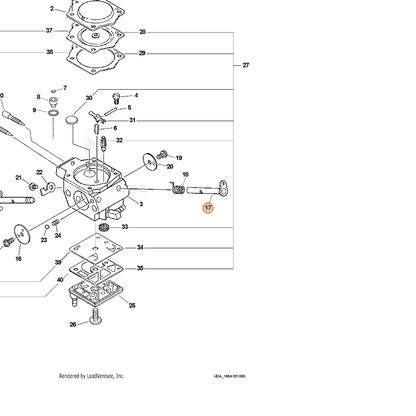 ECHO part 12311732630 — IPL diagram snippet (6x zoom, amber highlight)