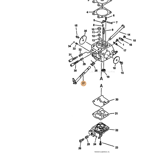 ECHO part 12311735430 — IPL diagram snippet (6x zoom, amber highlight)
