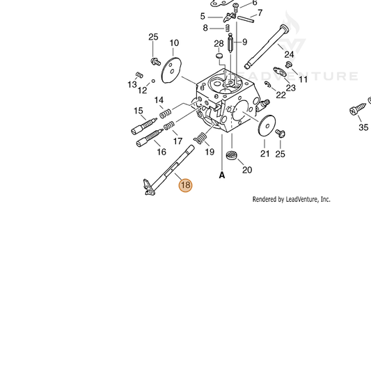 ECHO part 12311737330 — IPL diagram snippet (6x zoom, amber highlight)