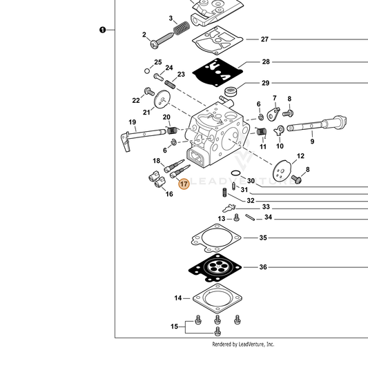 ECHO part 12311802261 — IPL diagram snippet (6x zoom, amber highlight)