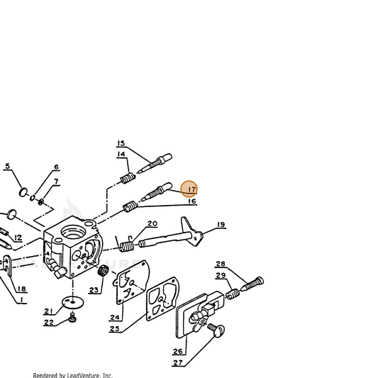ECHO part 12311803460 — IPL diagram snippet (6x zoom, amber highlight)