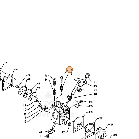 ECHO part 12311804420 — IPL diagram snippet (6x zoom, amber highlight)