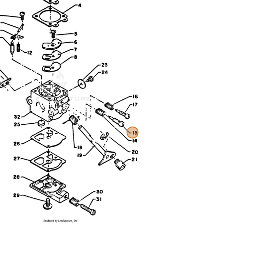 ECHO part 12311806520 — IPL diagram snippet (6x zoom, amber highlight)