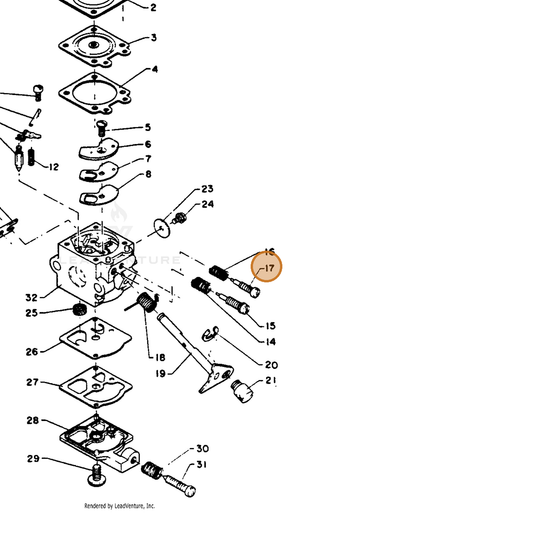 ECHO part 12311806530 — IPL diagram snippet (6x zoom, amber highlight)