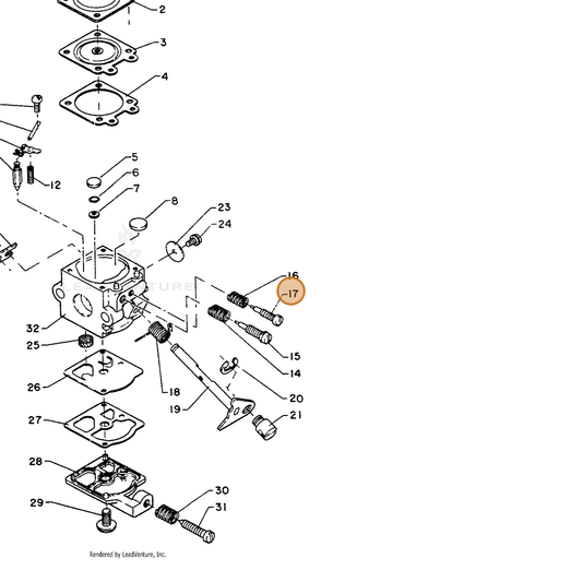 ECHO part 12311809220 — IPL diagram snippet (6x zoom, amber highlight)
