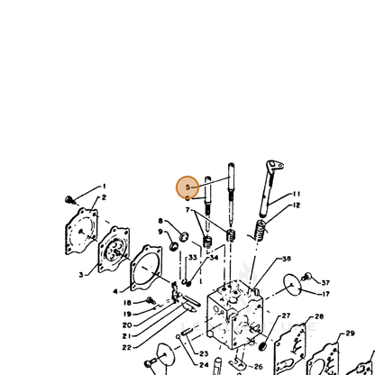ECHO part 12311810630 — IPL diagram snippet (6x zoom, amber highlight)