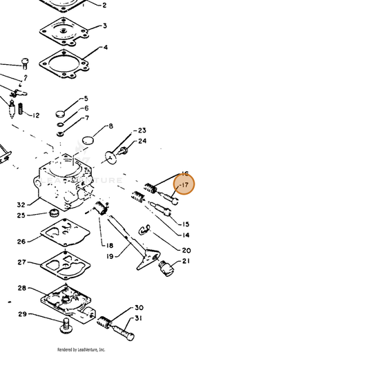 ECHO part 12311824430 — IPL diagram snippet (6x zoom, amber highlight)