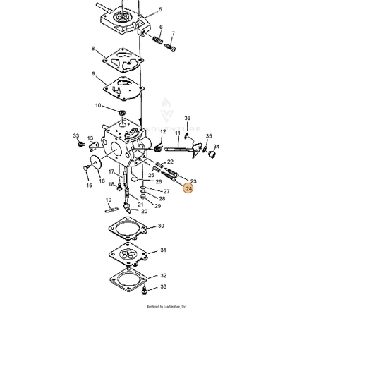 ECHO part 12311837330 — IPL diagram snippet (6x zoom, amber highlight)