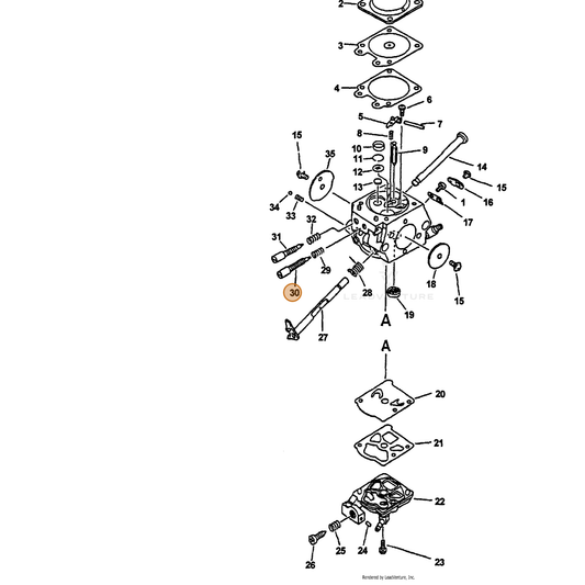 ECHO part 12311838330 — IPL diagram snippet (6x zoom, amber highlight)