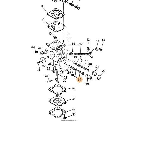 ECHO part 12311855730 — IPL diagram snippet (6x zoom, amber highlight)