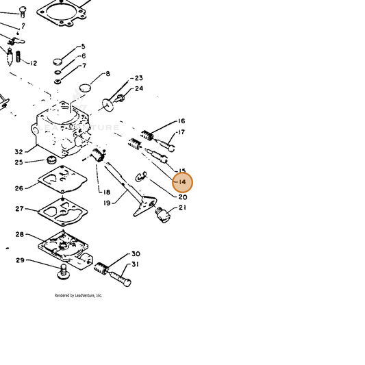 ECHO part 12311903930 — IPL diagram snippet (6x zoom, amber highlight)