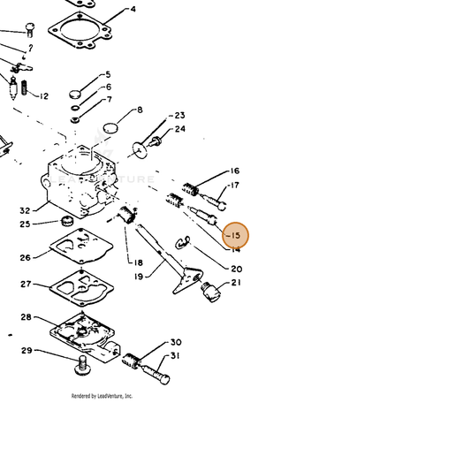 ECHO part 12312000760 — IPL diagram snippet (6x zoom, amber highlight)