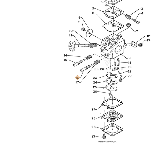 ECHO part 12312004620 — IPL diagram snippet (6x zoom, amber highlight)
