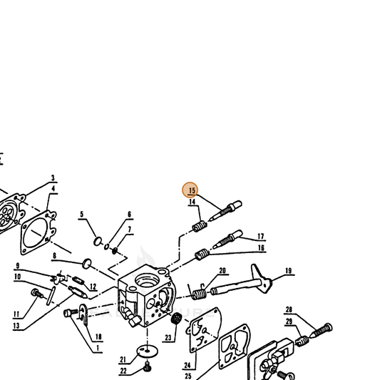ECHO part 12312006720 — IPL diagram snippet (6x zoom, amber highlight)