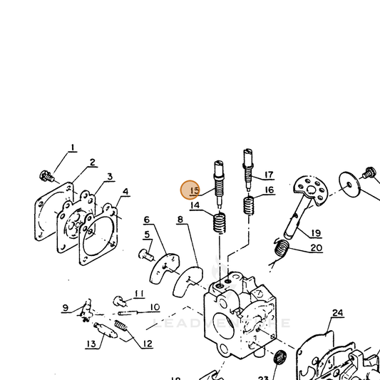 ECHO part 12312010530 — IPL diagram snippet (6x zoom, amber highlight)