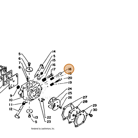 ECHO part 12312012330 — IPL diagram snippet (6x zoom, amber highlight)