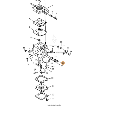 ECHO part 12312051430 — IPL diagram snippet (6x zoom, amber highlight)