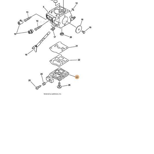 ECHO part 12312403660 — IPL diagram snippet (6x zoom, amber highlight)