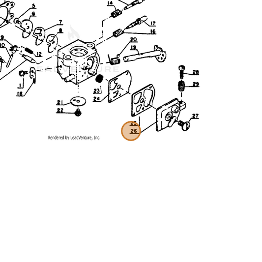 ECHO part 12312403930 — IPL diagram snippet (6x zoom, amber highlight)