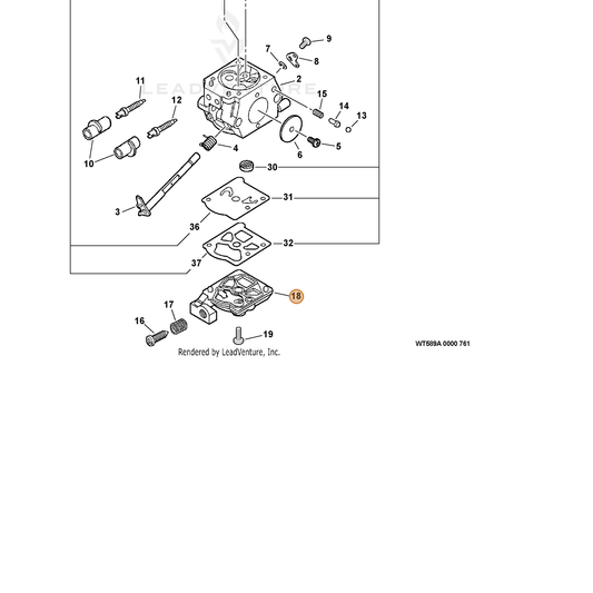 ECHO part 12312409320 — IPL diagram snippet (6x zoom, amber highlight)