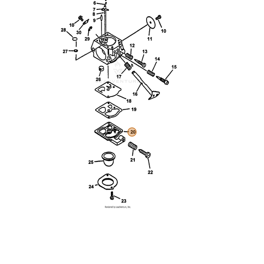 ECHO part 12312409561 — IPL diagram snippet (6x zoom, amber highlight)