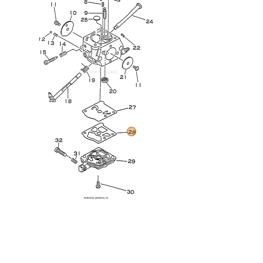 ECHO part 12312410560 — IPL diagram snippet (6x zoom, amber highlight)